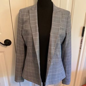 Banana Republic classic fit plaid blazer